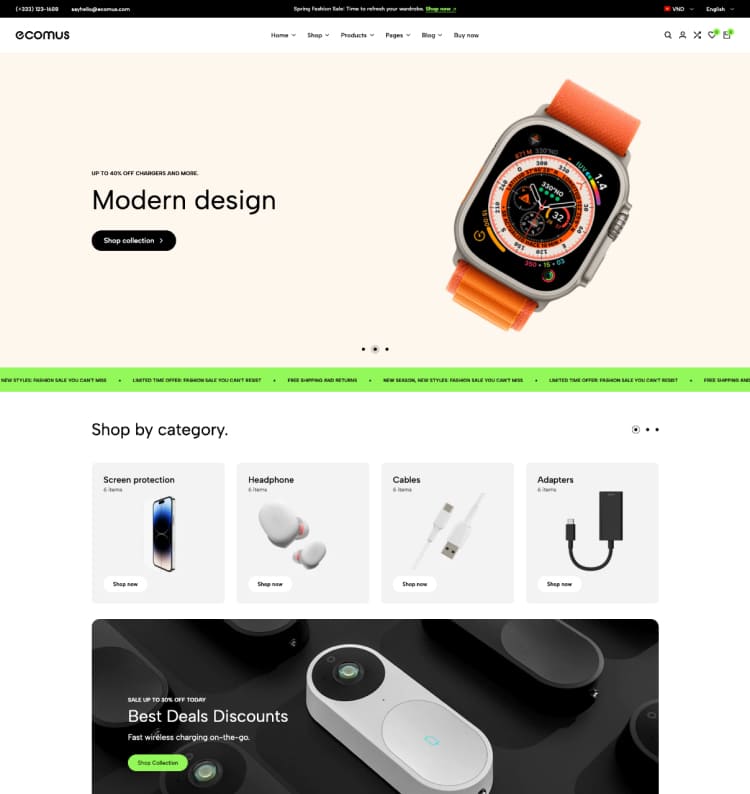 Electronics V2 template